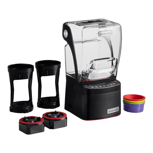 Scratch and Dent Blendtec SNBS2C2901-B1K Stealth 895 3.8 hp Nitro Blender with Sound Enclosure and Jarless Blending - 120V