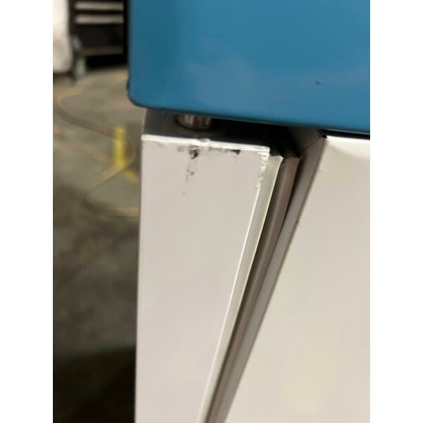 Scratch and Dent Summit Appliance ACR32G EQTemp ACR Series 3.17 Cu. Ft. White / Blue Compact Glass Door Reach-In Medical Refrigerator - 115V