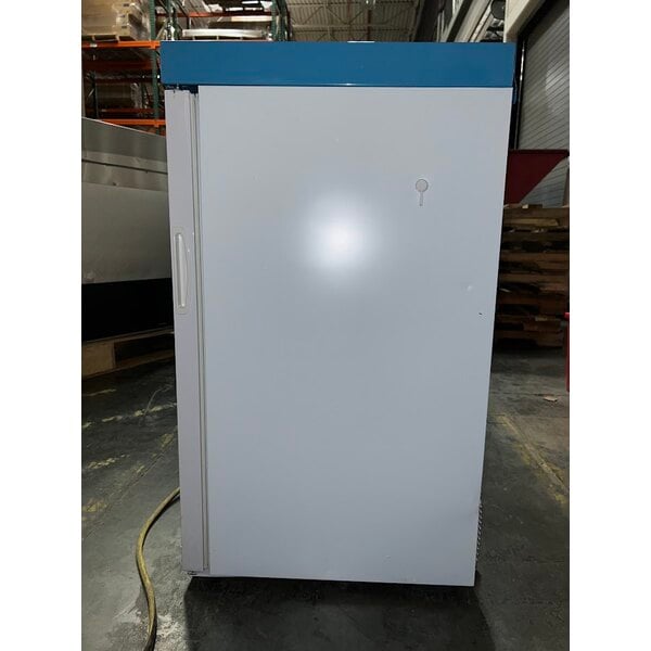 Scratch and Dent Summit Appliance ACR32G EQTemp ACR Series 3.17 Cu. Ft. White / Blue Compact Glass Door Reach-In Medical Refrigerator - 115V
