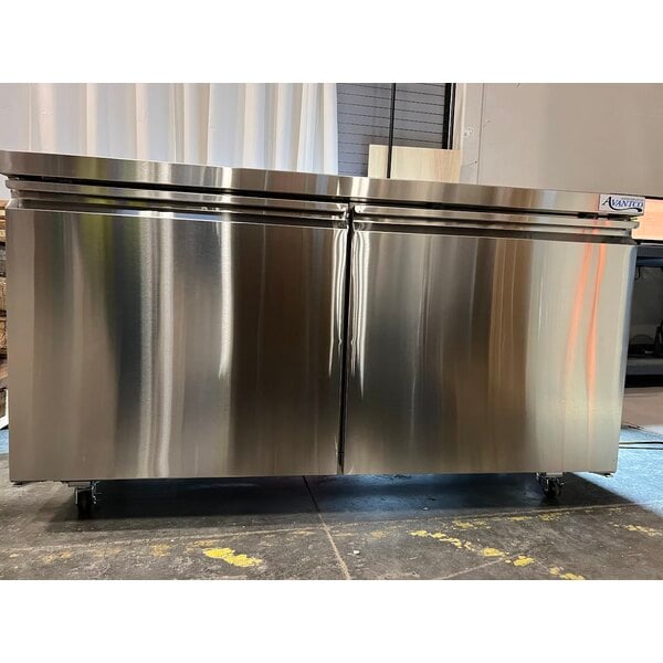 Scratch and Dent Avantco SS-UC-60R-HC 60" Stainless Steel ADA Height Undercounter Refrigerator