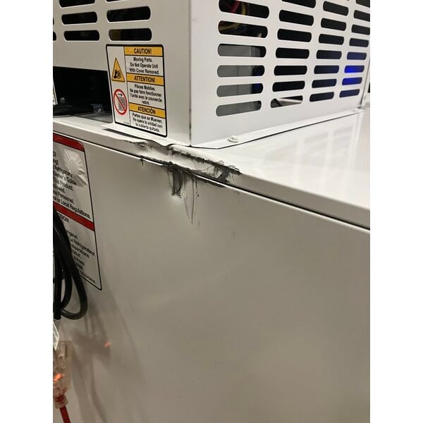 Scratch and Dent Leer 40ASL-R290 51" Outdoor Auto Defrost Ice Merchandiser with Slanted Front and Galvanized Steel Door