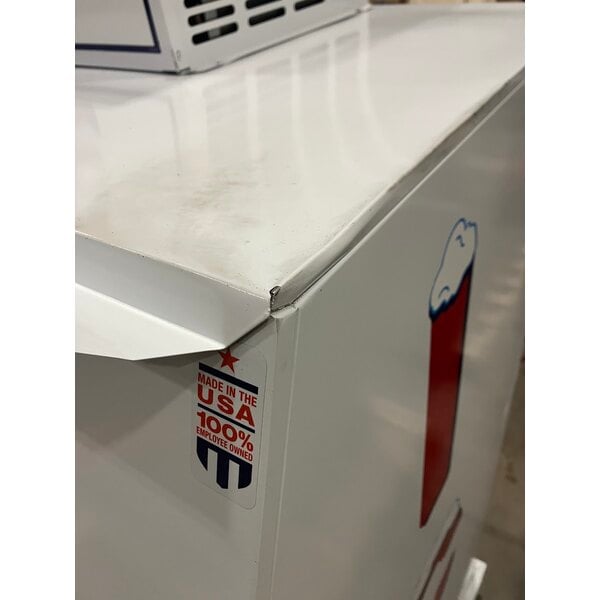 Scratch and Dent Leer 40ASL-R290 51" Outdoor Auto Defrost Ice Merchandiser with Slanted Front and Galvanized Steel Door