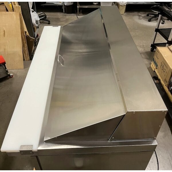 Scratch and Dent Avantco APT-60M-HC 60" 2 Door Mega Top Refrigerated Sandwich Prep Table