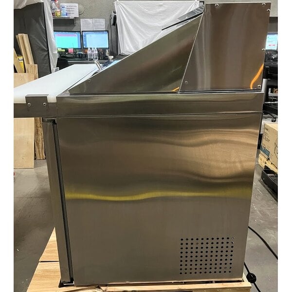 Scratch and Dent Avantco APT-60M-HC 60" 2 Door Mega Top Refrigerated Sandwich Prep Table