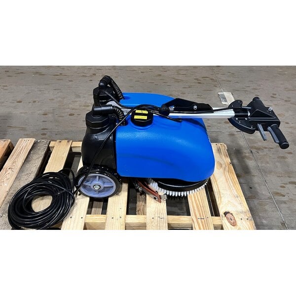Scratch and Dent Lavex 13" Corded Walk Behind Disc Floor Scrubber with Scrub Brush - 3 Gallon