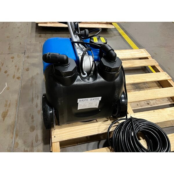 Scratch and Dent Lavex 13" Corded Walk Behind Disc Floor Scrubber with Scrub Brush - 3 Gallon