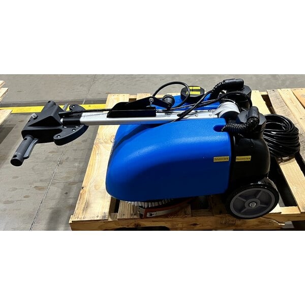 Scratch and Dent Lavex 13" Corded Walk Behind Disc Floor Scrubber with Scrub Brush - 3 Gallon