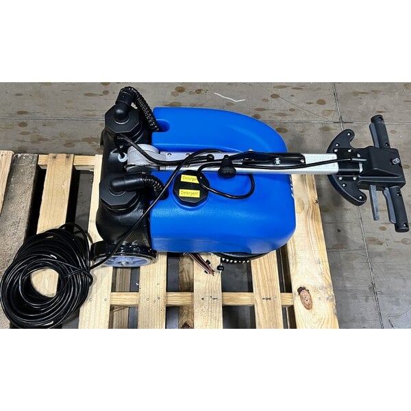 Scratch and Dent Lavex 13" Corded Walk Behind Disc Floor Scrubber with Scrub Brush - 3 Gallon