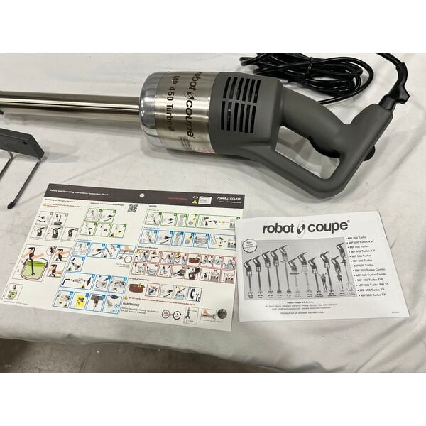 Scratch and Dent Robot Coupe MP450 Turbo 18" Single Speed Immersion Blender - 1 1/10 HP
