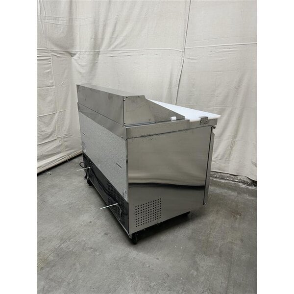 Scratch and Dent Avantco SS-PT-48-HC 46 3/4" 2 Door Stainless Steel Refrigerated Sandwich Prep Table