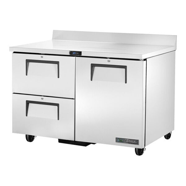 Scratch and Dent True TWT-48D-2-ADA-HC 48 3/8" ADA Compliant Worktop Refrigerator with Two Drawers and One Door