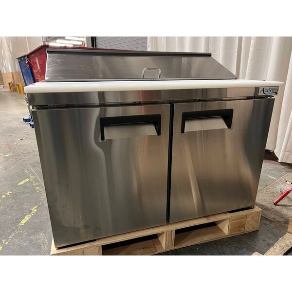 Scratch and Dent Avantco APT-48-HC 47" 2 Door Refrigerated Sandwich Prep Table