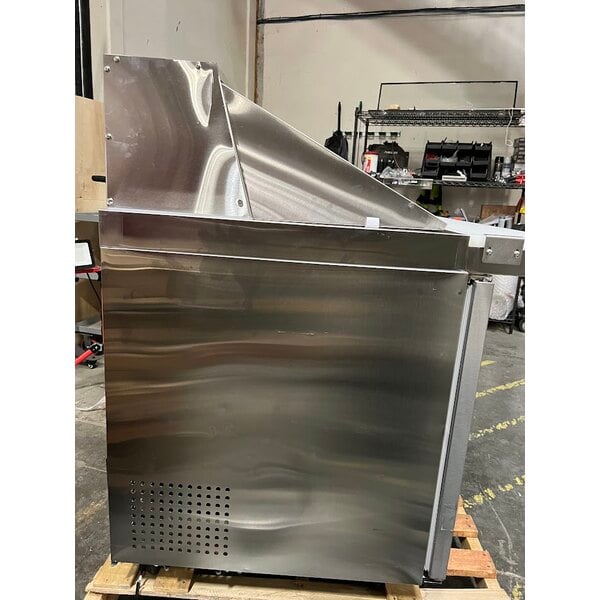 Scratch and Dent Avantco APT-48M-HC 47" 2 Door Mega Top Refrigerated Sandwich Prep Table