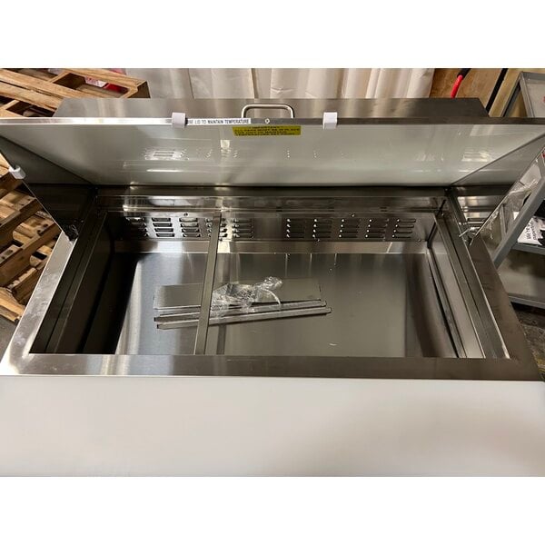 Scratch and Dent Avantco APT-48M-HC 47" 2 Door Mega Top Refrigerated Sandwich Prep Table