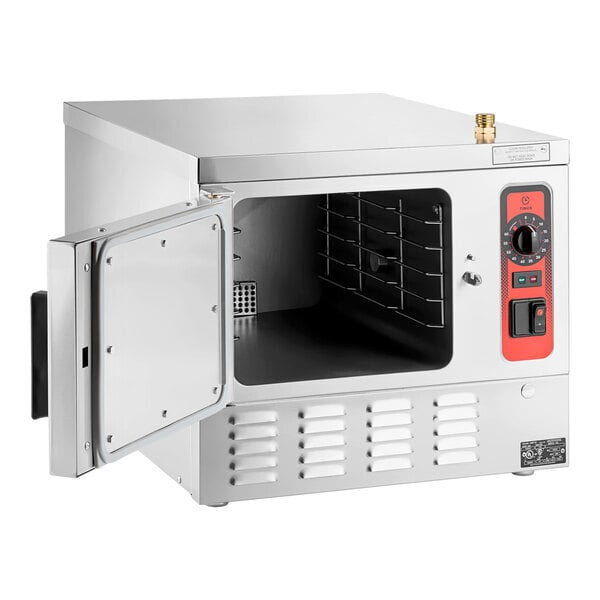 Scratch and Dent Vulcan C24EA3-1100 PLUS 3 Pan Electric Countertop Convection Steamer with Basic Controls - 208V, 8.5 kW