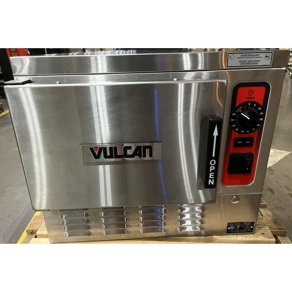 Scratch and Dent Vulcan C24EA3-1100 PLUS 3 Pan Electric Countertop Convection Steamer with Basic Controls - 208V, 8.5 kW