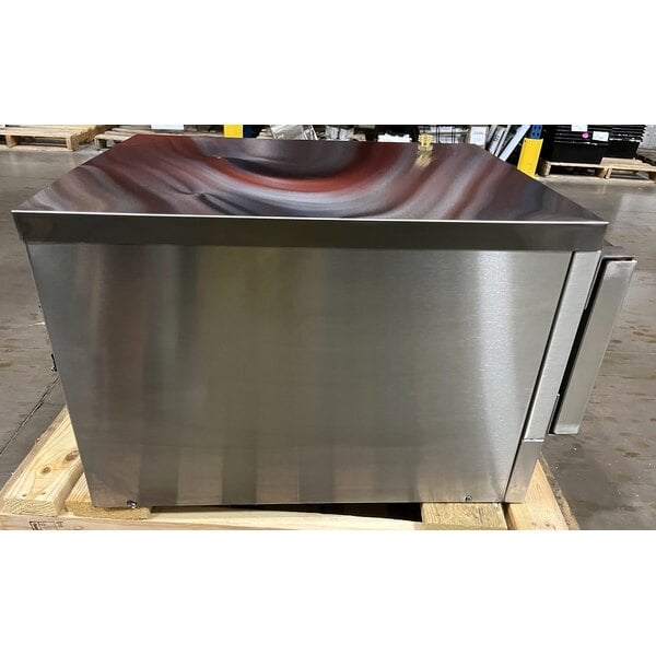 Scratch and Dent Vulcan C24EA3-1100 PLUS 3 Pan Electric Countertop Convection Steamer with Basic Controls - 208V, 8.5 kW