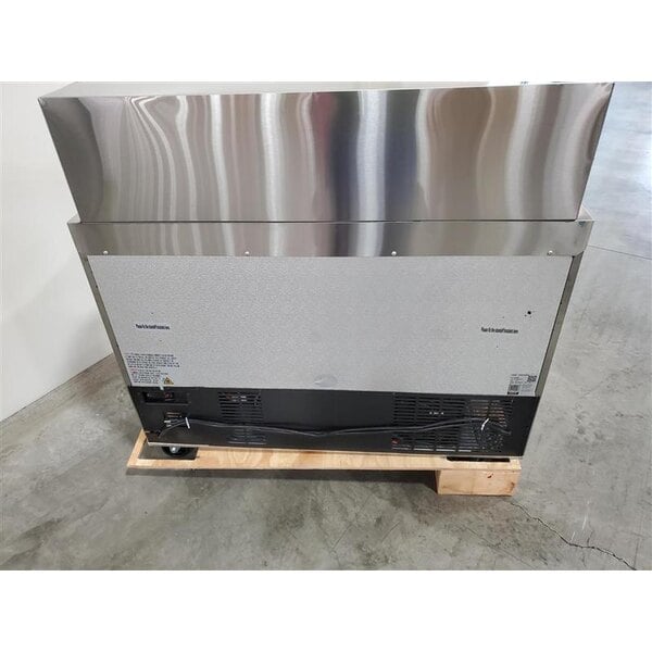 Scratch and Dent Avantco SS-PT-48M-HC 48" 2 Door Mega Top Stainless Steel Refrigerated Sandwich Prep Table