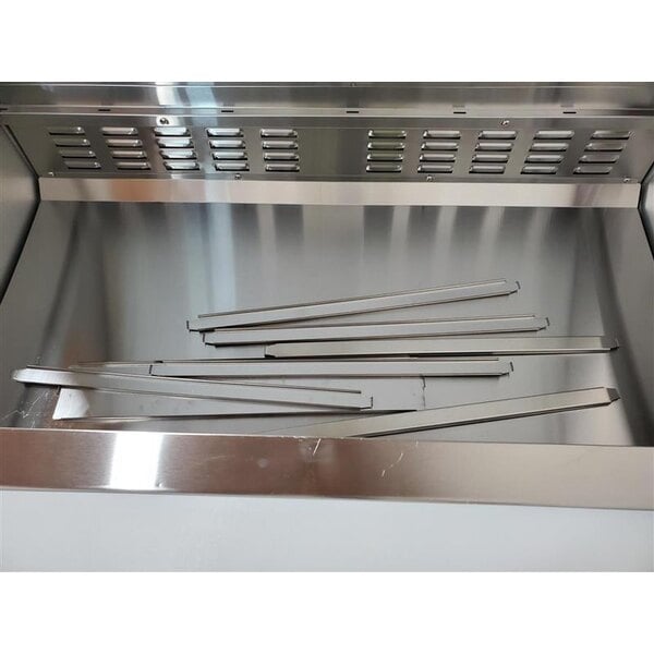 Scratch and Dent Avantco SS-PT-48M-HC 48" 2 Door Mega Top Stainless Steel Refrigerated Sandwich Prep Table