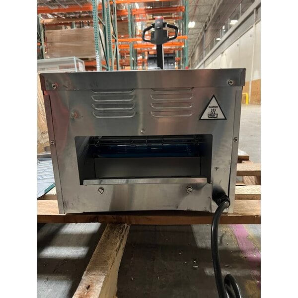 Scratch and Dent Avantco T3300B Commercial 10" Wide Conveyor Toaster with 3" Opening - 208V, 3300W, 800 Slices per Hour