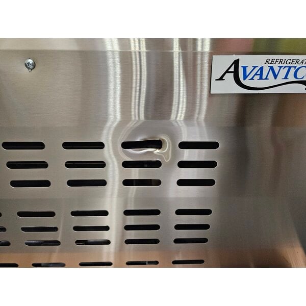 Scratch and Dent Avantco DLC47-HC-S 47" Stainless Steel Curved Glass Refrigerated Deli Case