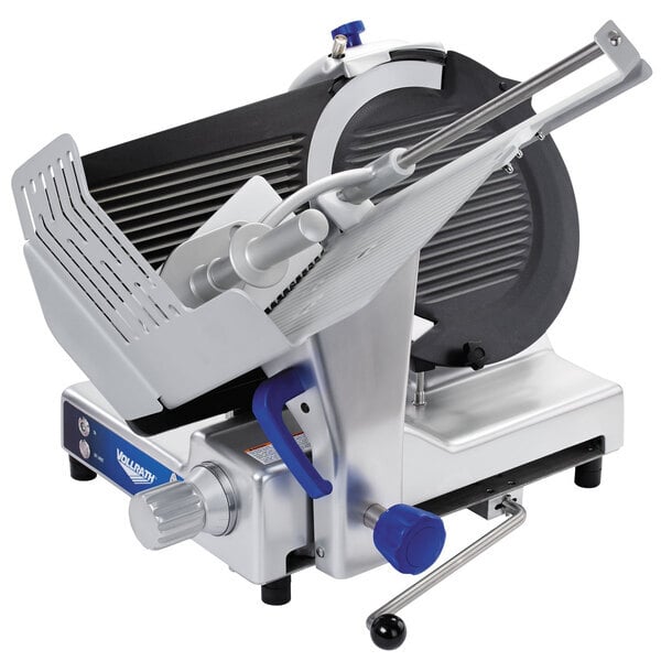 Scratch and Dent Vollrath 40955 13" Heavy Duty Deluxe Meat Slicer with Safe Blade Removal System - 1/2 hp