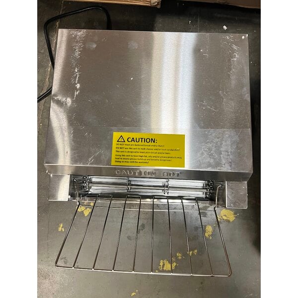 Scratch and Dent Avantco T3600D Commercial 14 1/2" Wide Conveyor Toaster with 3" Opening - 240V, 3600W, 1200 Slices per Hour