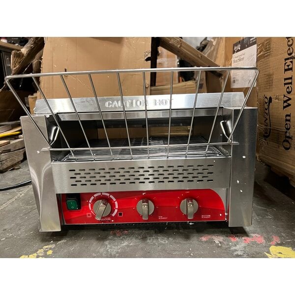 Scratch and Dent Avantco T3600D Commercial 14 1/2" Wide Conveyor Toaster with 3" Opening - 240V, 3600W, 1200 Slices per Hour