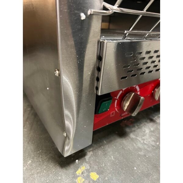 Scratch and Dent Avantco T3600D Commercial 14 1/2" Wide Conveyor Toaster with 3" Opening - 240V, 3600W, 1200 Slices per Hour