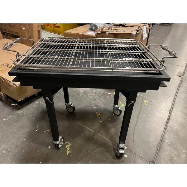 Scratch and Dent Backyard Pro CHAR-30 30" Heavy-Duty Steel Charcoal Grill with Adjustable Grates, Removable Legs, and Cover