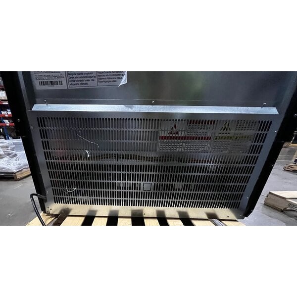 Scratch and Dent Hussmann MDN-4775B1A microSC 47" Black Vertical Open Air Curtain Merchandiser - 120V