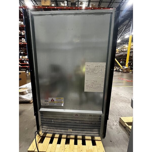Scratch and Dent Hussmann MDN-4775B1A microSC 47" Black Vertical Open Air Curtain Merchandiser - 120V