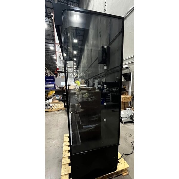 Scratch and Dent Hussmann MDN-4775B1A microSC 47" Black Vertical Open Air Curtain Merchandiser - 120V