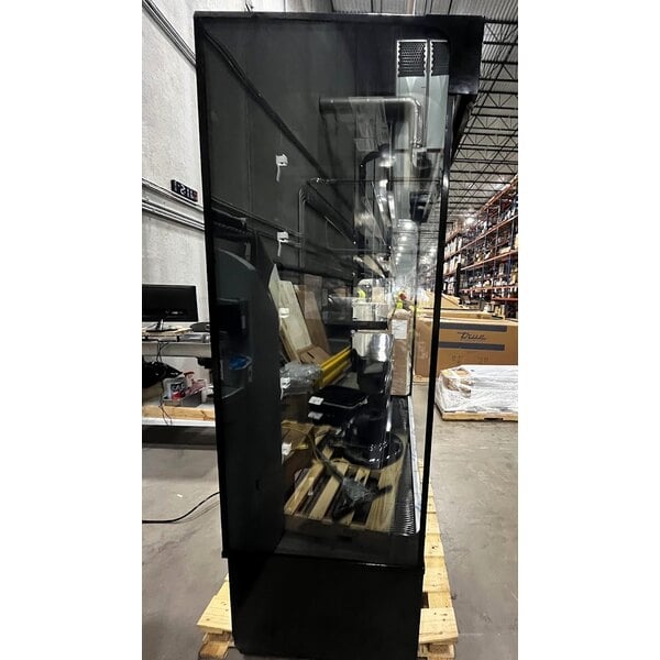 Scratch and Dent Hussmann MDN-4775B1A microSC 47" Black Vertical Open Air Curtain Merchandiser - 120V