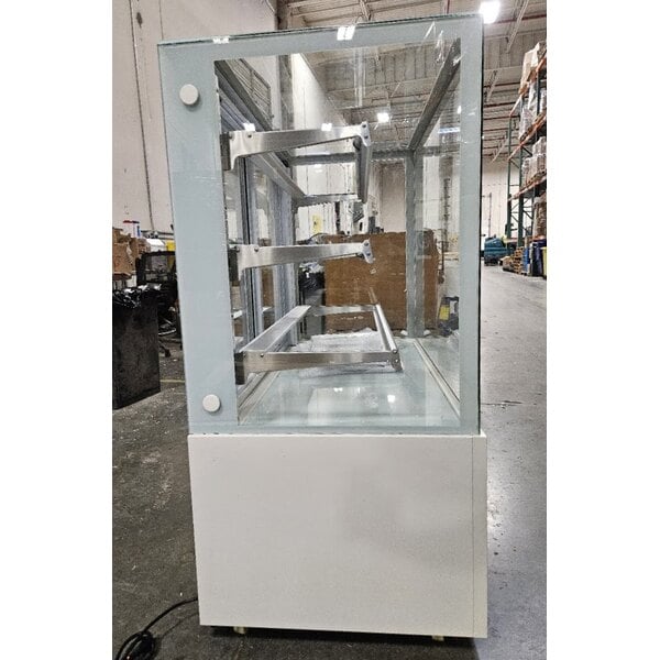 Scratch and Dent Avantco BCFD-48 47 3/16" White Square Dry Bakery Display Case with LED Lighting
