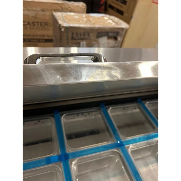 Scratch and Dent True TSSU-60-16-HC 60 3/8" 2 Door Refrigerated Sandwich Prep Table
