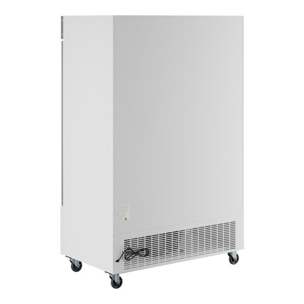 Scratch and Dent Avantco GDC-49F-HC 53" White Swing Glass Door Merchandiser Freezer with LED Lighting