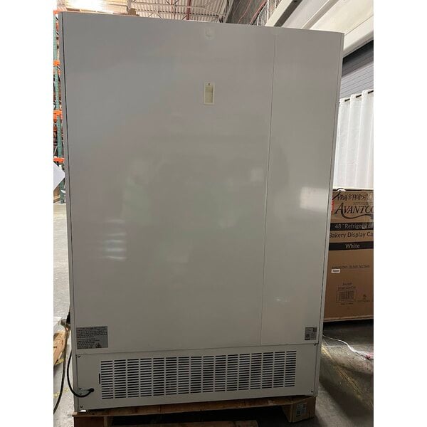 Scratch and Dent Avantco GDC-49F-HC 53" White Swing Glass Door Merchandiser Freezer with LED Lighting