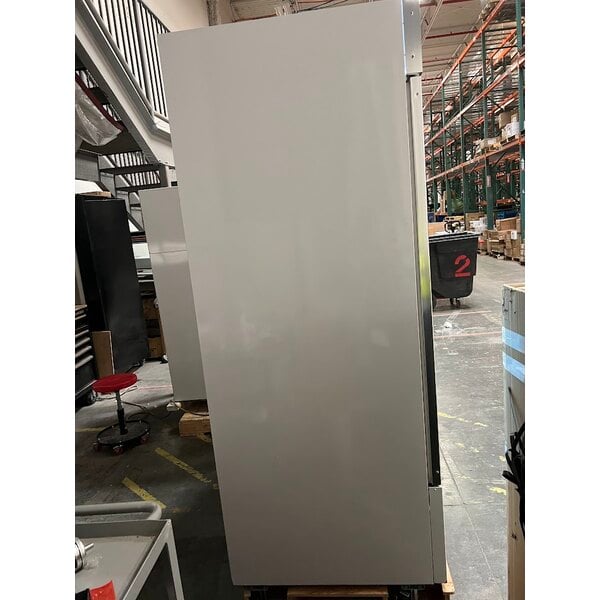 Scratch and Dent Avantco GDC-49F-HC 53" White Swing Glass Door Merchandiser Freezer with LED Lighting