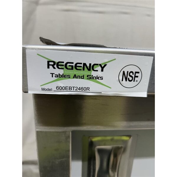 Scratch and Dent Regency 24" x 60" 16 Gauge Type 304 Stainless Steel Enclosed Base Sliding Door Table with Drawers