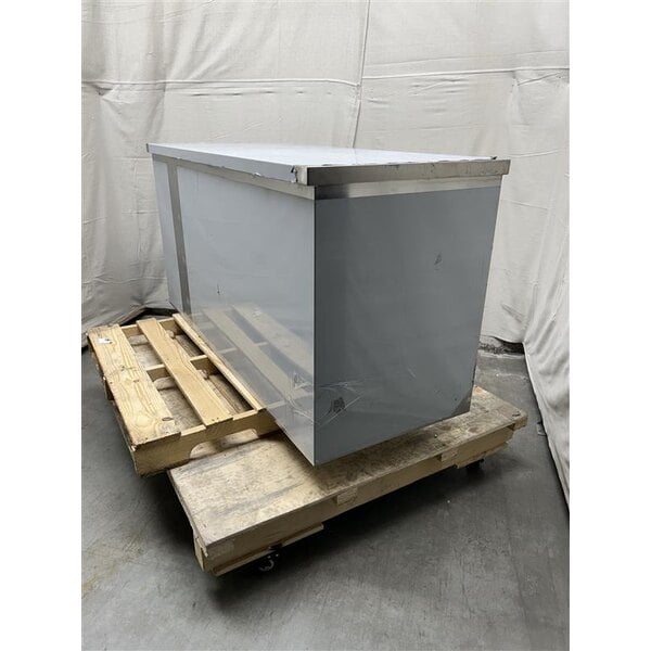 Scratch and Dent Regency 24" x 60" 16 Gauge Type 304 Stainless Steel Enclosed Base Sliding Door Table with Drawers