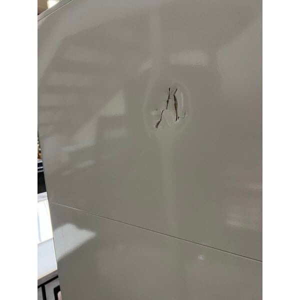 Scratch and Dent Leer 60AS-R290 73" Outdoor Auto Defrost Ice Merchandiser with Straight Front and Galvanized Steel Doors