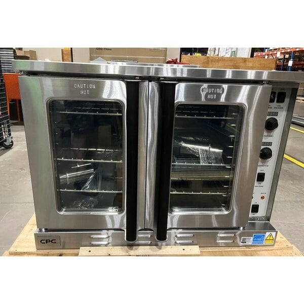 Scratch and Dent Cooking Performance Group FECD-100-B Single Deck Standard Depth Full Size Electric Convection Oven - 208V, 1 Phase, 11 kW