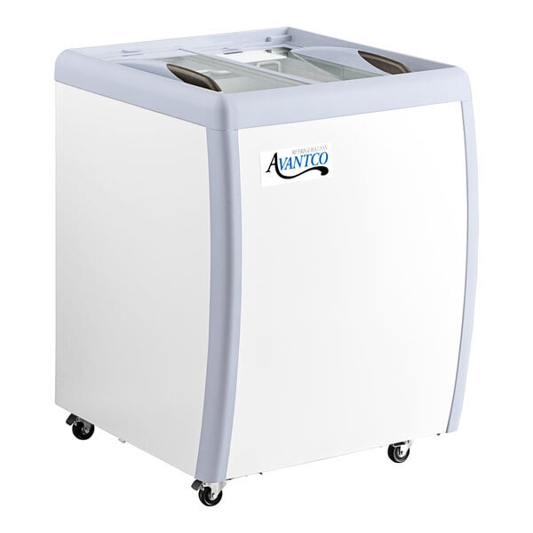 Scratch and Dent Avantco DFF6-HCL 26 3/16" Customizable Flat Top Display Ice Cream Freezer