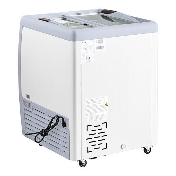 Scratch and Dent Avantco DFF6-HCL 26 3/16" Customizable Flat Top Display Ice Cream Freezer