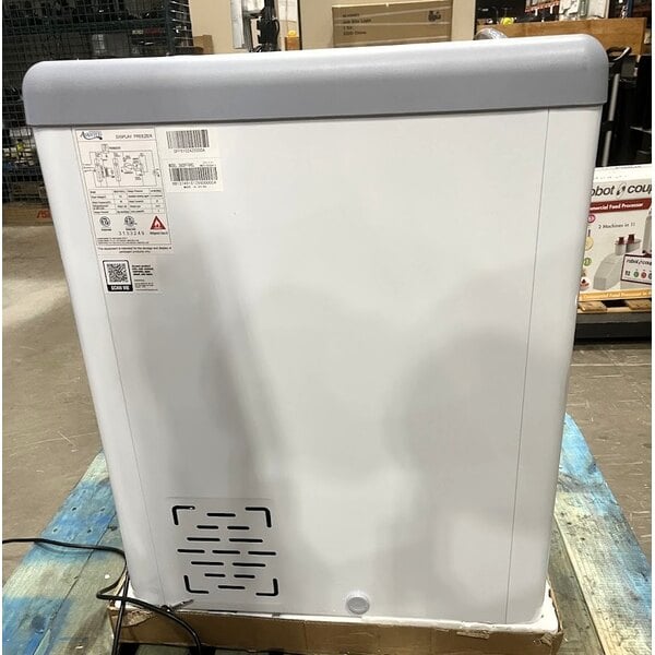 Scratch and Dent Avantco DFF6-HCL 26 3/16" Customizable Flat Top Display Ice Cream Freezer