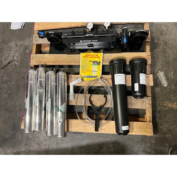 Scratch and Dent Everpure EV9437-10 High Flow CSR Quad-MC2 Water Filtration System with Pre-Filter - 0.2 Micron and 6.7 GPM