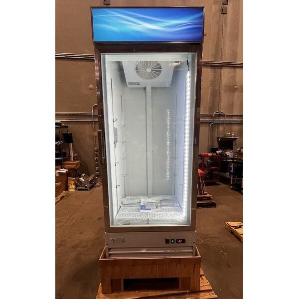 Scratch and Dent Avantco GDC-24F-HC 31" White Swing Glass Door Merchandiser Freezer with LED Lighting
