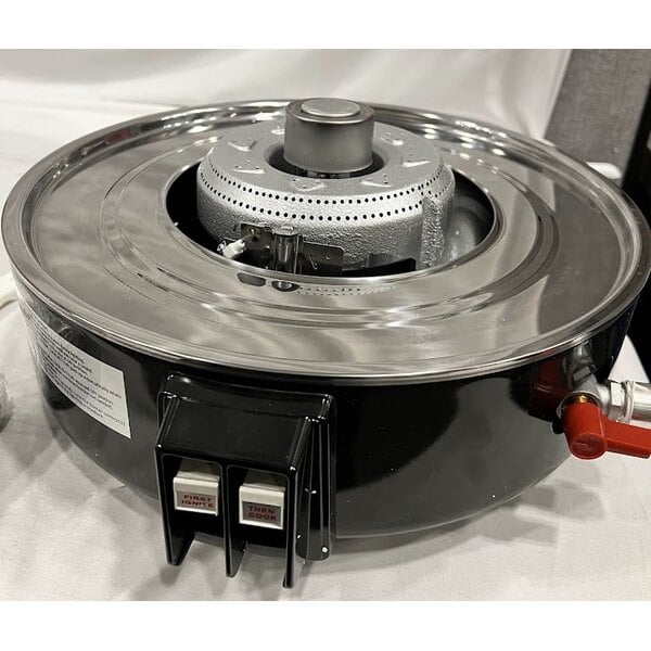 Scratch and Dent Avantco GRCNAT Natural Gas 110 Cup (55 Cup Raw) Gas Rice Cooker / Warmer - 24,000 BTU
