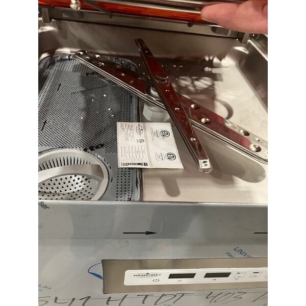 Scratch and Dent MainStreet Equipment HTDT Single Rack High-Temperature Door-Type Dish Machine with Booster Heater - 208-240V, 3 Phase